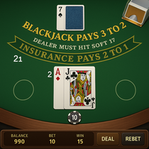 Legiano - Blackjack Table Game - Beat the Dealer